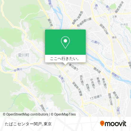 たばこセンター関戸地図