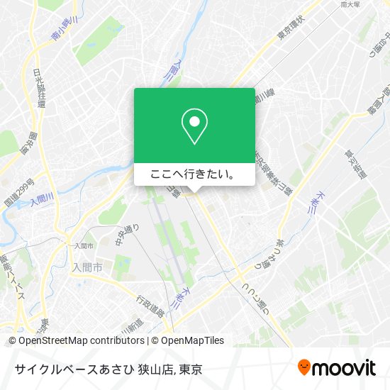 サイクルベースあさひ 狭山店地図