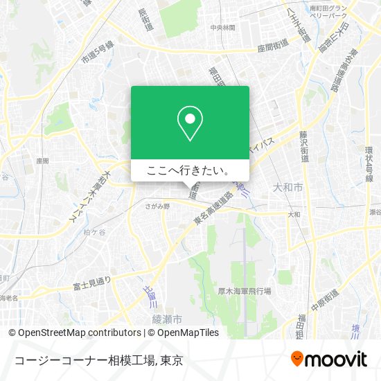 コージーコーナー相模工場地図