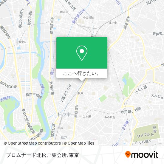 プロムナード北松戸集会所地図