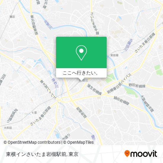 東横インさいたま岩槻駅前地図