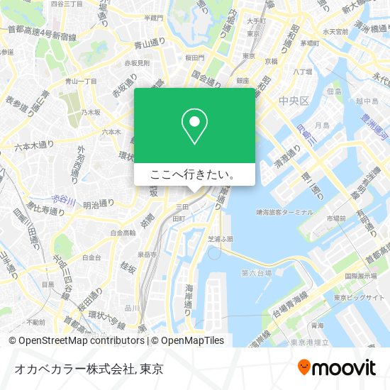 オカベカラー株式会社地図
