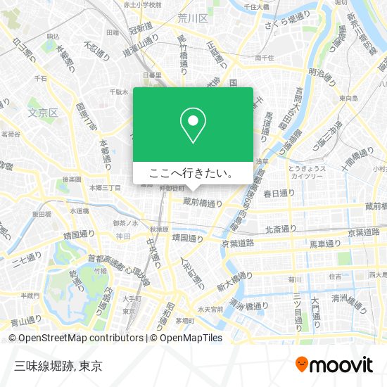 三味線堀跡地図