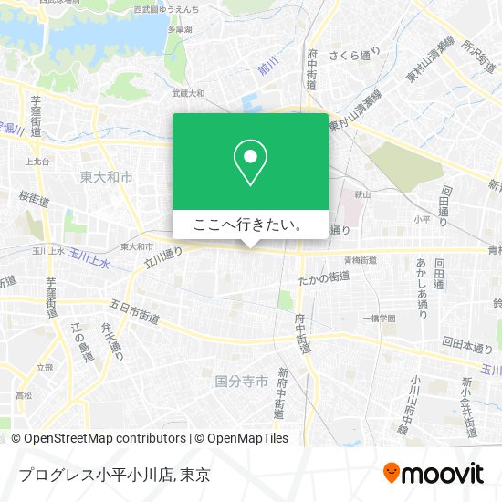 プログレス小平小川店地図