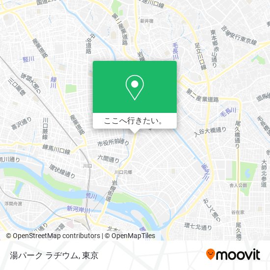 湯パーク ラヂウム地図