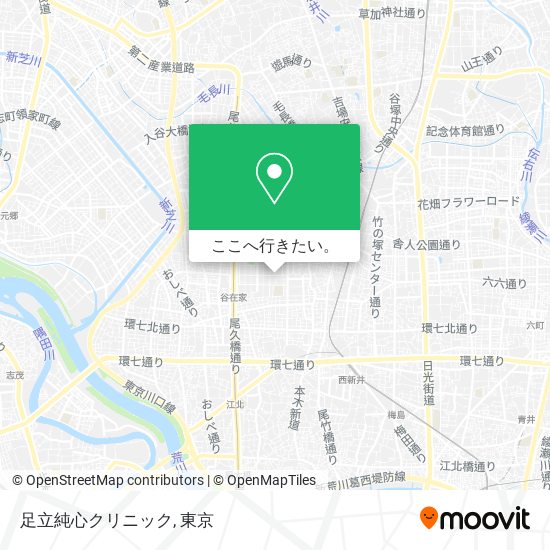 足立純心クリニック地図