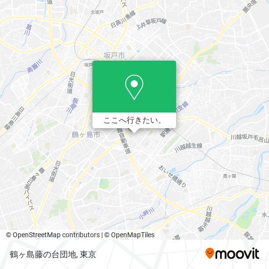 鶴ヶ島藤の台団地地図