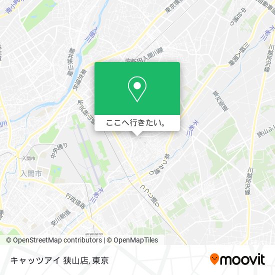 キャッツアイ 狭山店地図