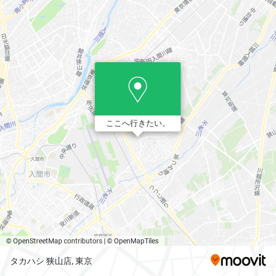 タカハシ 狭山店地図