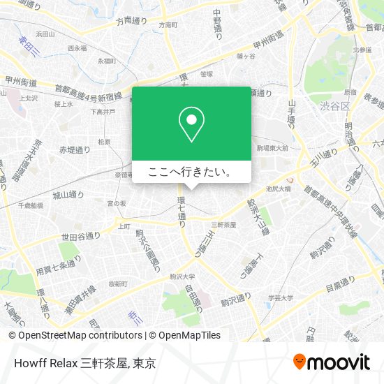 Howff Relax 三軒茶屋地図