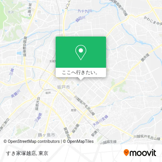 すき家塚越店地図