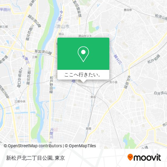 新松戸北二丁目公園地図