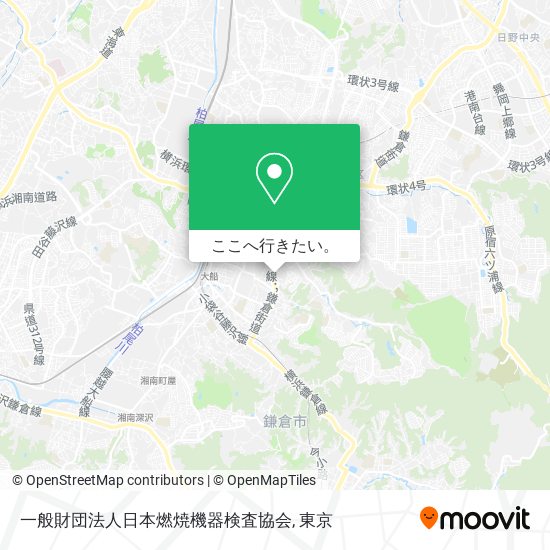 一般財団法人日本燃焼機器検査協会地図