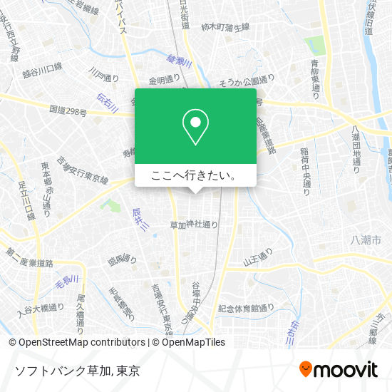 ソフトバンク草加地図