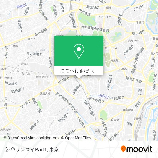 渋谷サンスイPart1地図