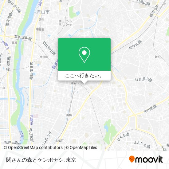 関さんの森とケンポナシ地図