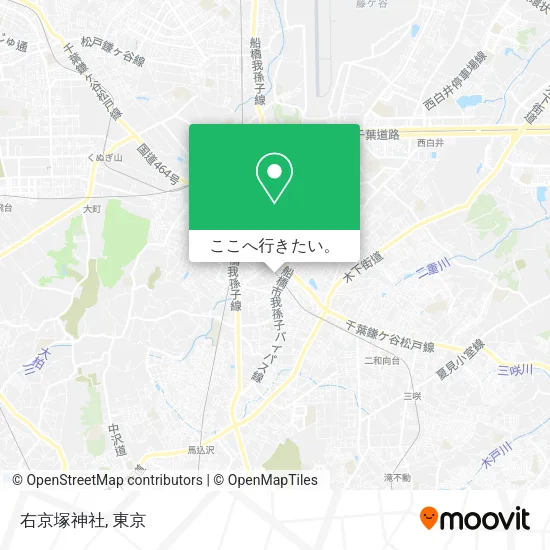 右京塚神社地図