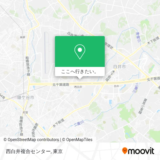 西白井複合センター地図