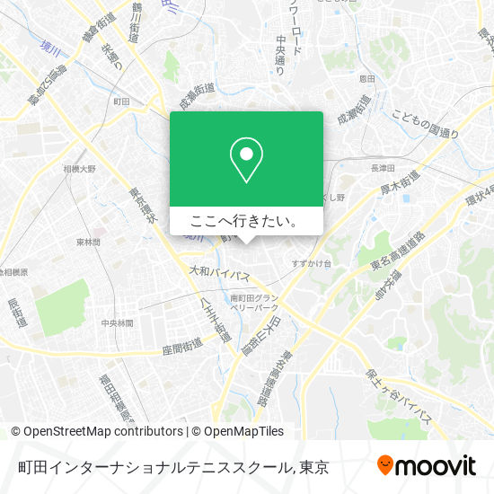 町田インターナショナルテニススクール地図