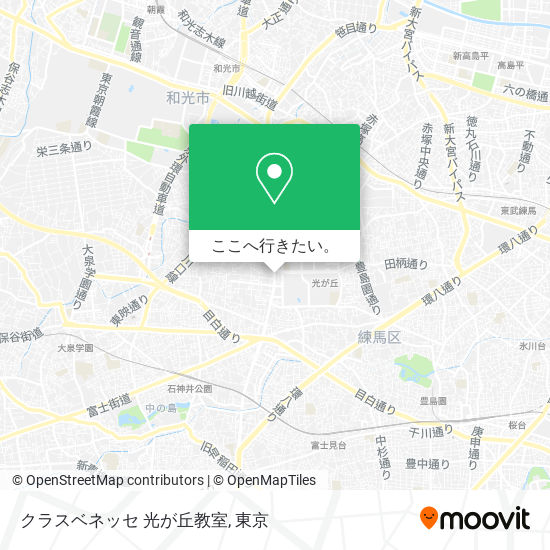 クラスベネッセ 光が丘教室地図