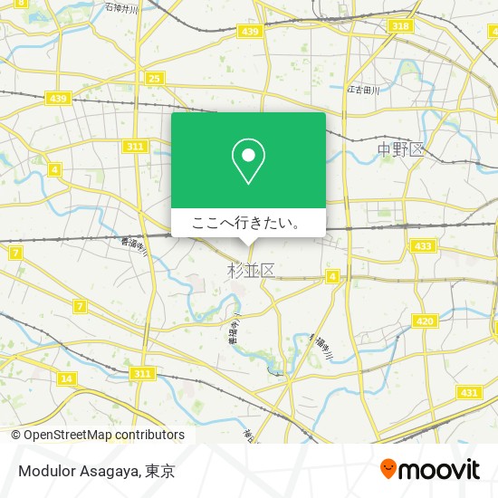 Modulor Asagaya地図