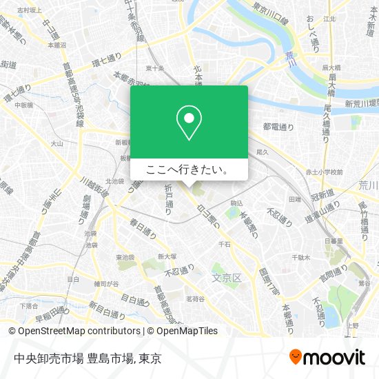 中央卸売市場 豊島市場地図