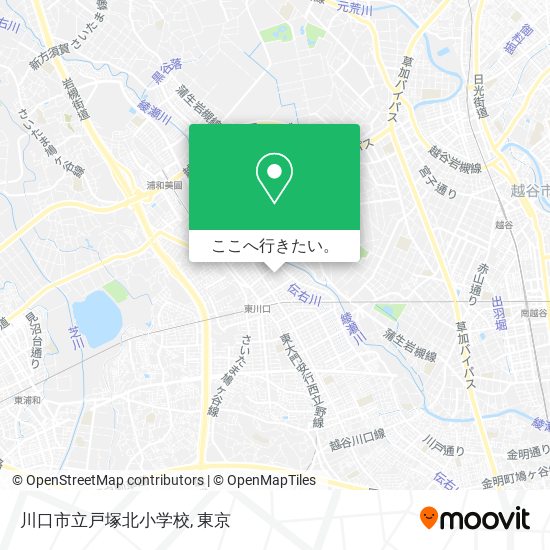 川口市立戸塚北小学校地図