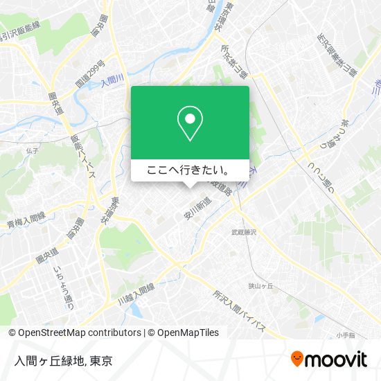 入間ヶ丘緑地地図