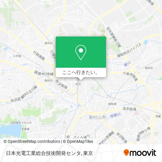 日本光電工業総合技術開発センタ地図