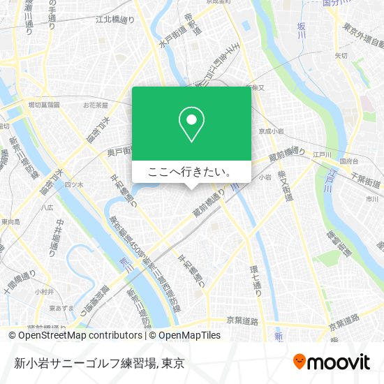 新小岩サニーゴルフ練習場地図