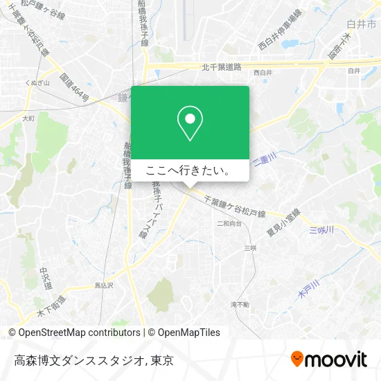 高森博文ダンススタジオ地図