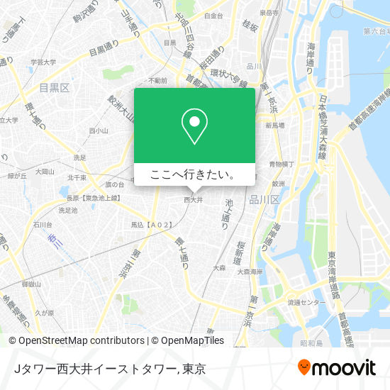 Jタワー西大井イーストタワー地図
