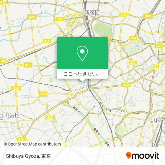Shibuya Gyoza地図