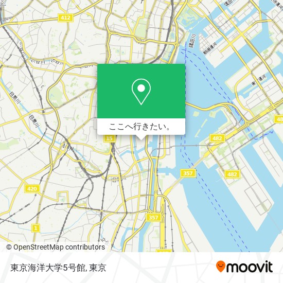 東京海洋大学5号館地図