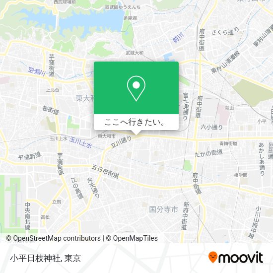 小平日枝神社地図