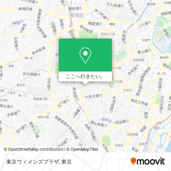 東京ウィメンズプラザ地図