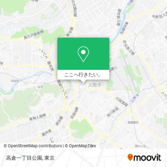 高倉一丁目公園地図