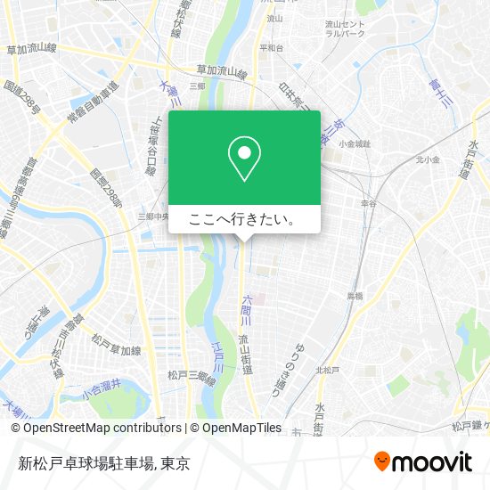 新松戸卓球場駐車場地図