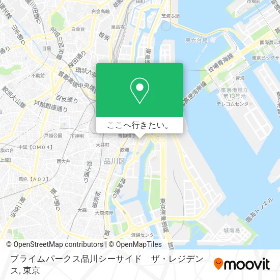 プライムパークス品川シーサイド　ザ・レジデンス地図