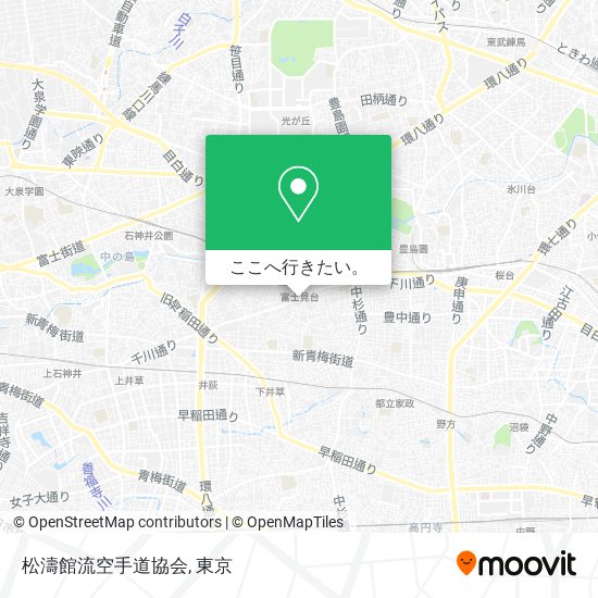 松濤館流空手道協会地図
