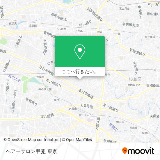 ヘアーサロン甲斐地図