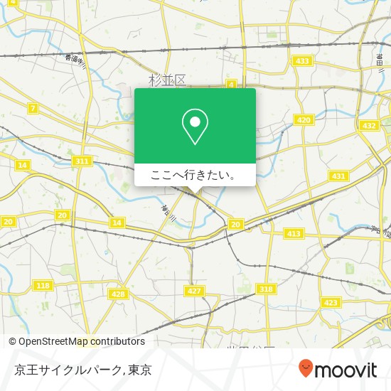 京王サイクルパーク地図