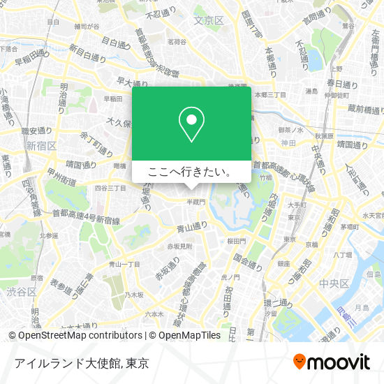 アイルランド大使館地図