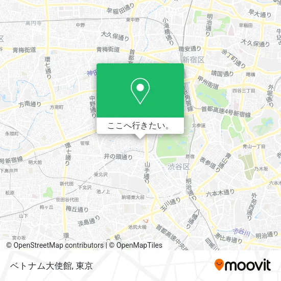 ベトナム大使館地図