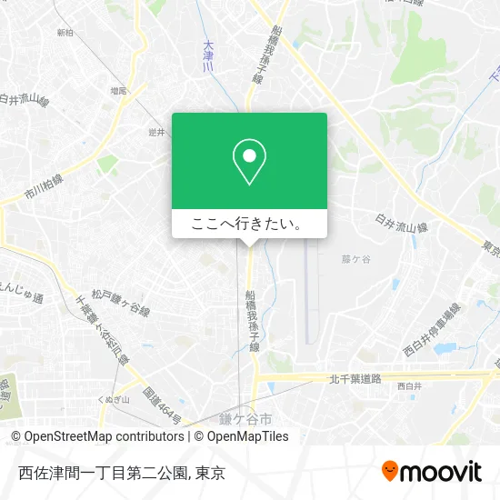 西佐津間一丁目第二公園地図