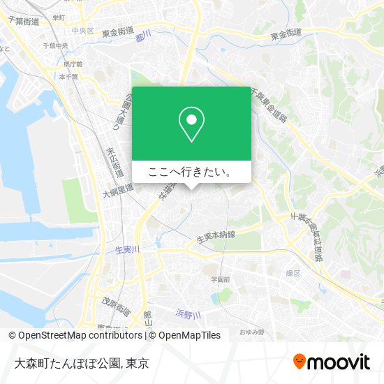 大森町たんぽぽ公園地図