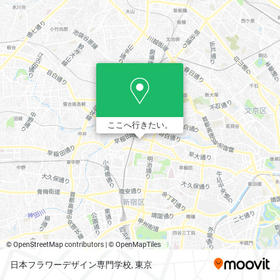 日本フラワーデザイン専門学校地図