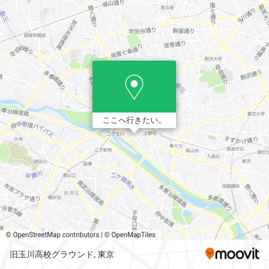 旧玉川高校グラウンド地図