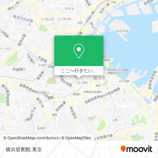 横浜迎賓館地図