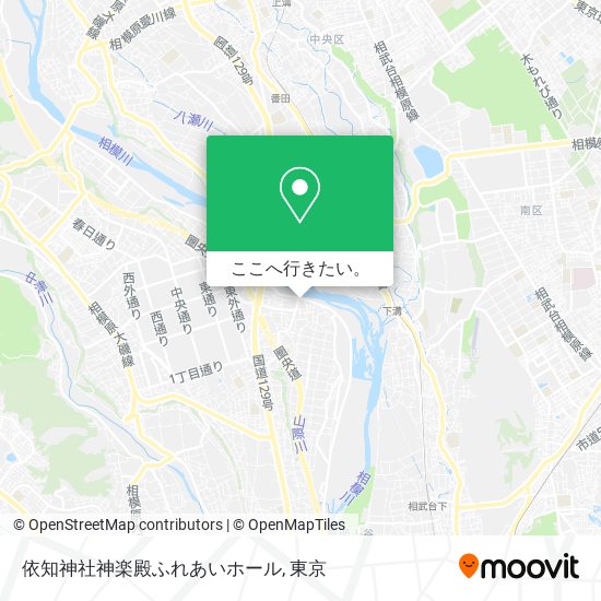 依知神社神楽殿ふれあいホール地図